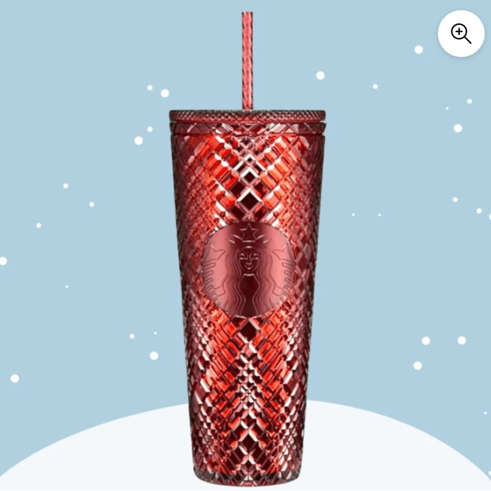 NWT Starbucks Merlot Tumbler With Straw